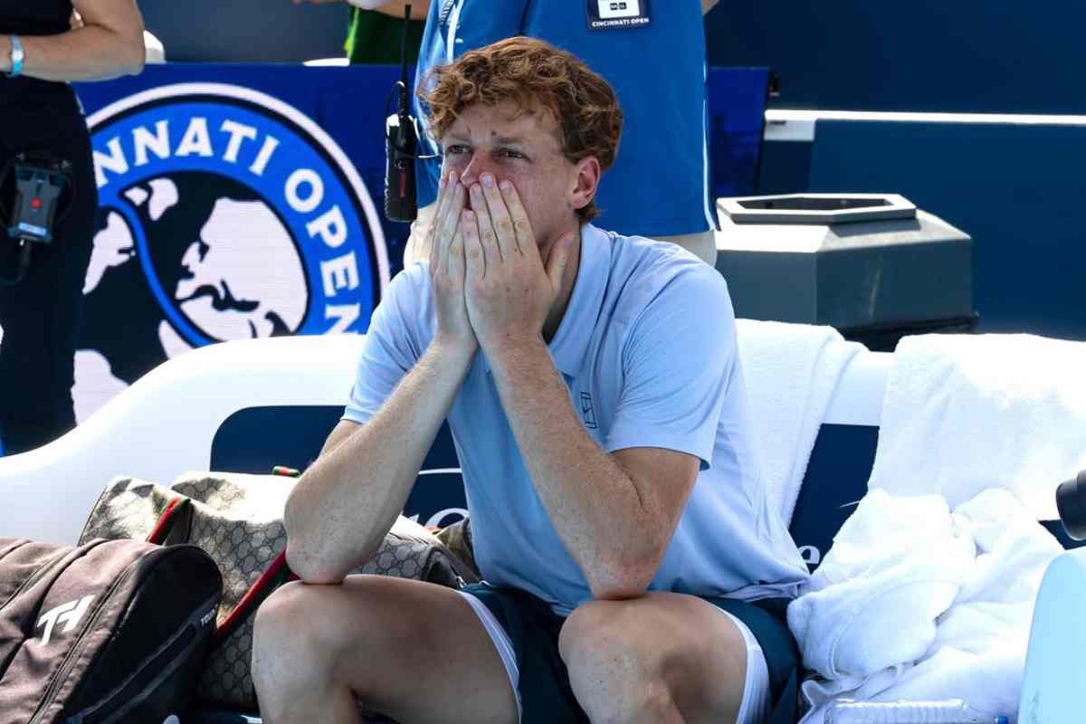 Jannik Sinner scaricato